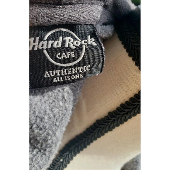 Hard Rock Café Chicago Jacket Hoodie Womens Sz Small Gray Bling Accents Full Zip - Picture 12 of 16